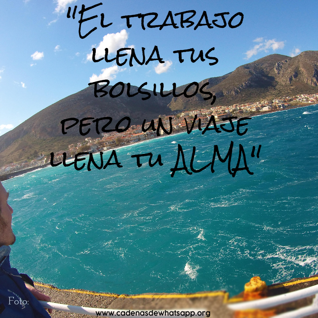 imagen con frases de viajes